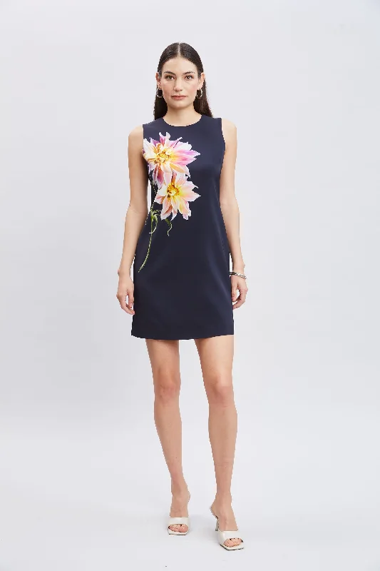 Deal Mania Dahlia Floral Shift Dress