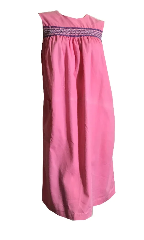Exclusive Offers Pretty Pink Cotton Shift Dress circa 1960s