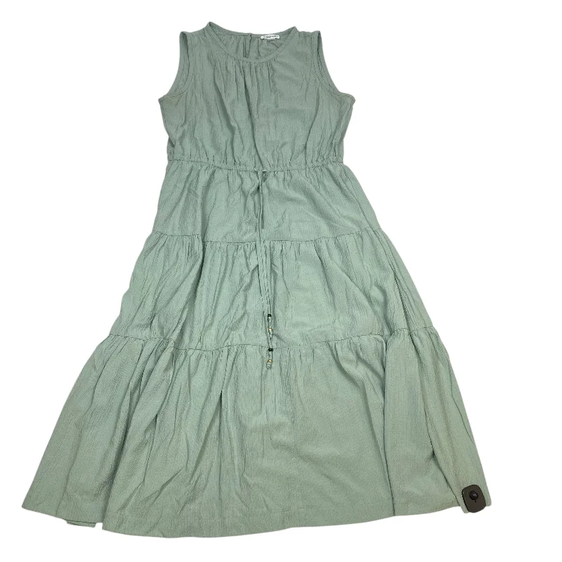 Overstock Dress Casual Midi By Calvin Klein In Green, Size: Xl
