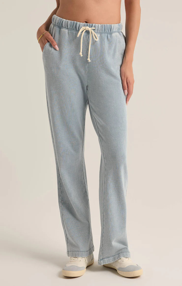 Deal Dash Hunter Knit Denim Washed Pant I Washed Indigo