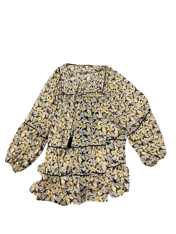 Overstock Dress Casual Short By Free People In Yellow, Size: M