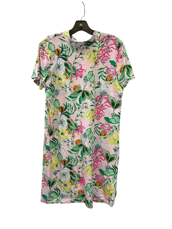Bargain Prices Dress Casual Midi By Lilly Pulitzer In Green & Pink, Size: L