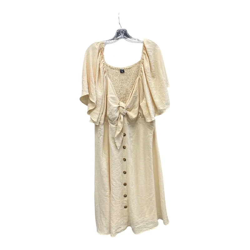 Hurry In Dress Casual Maxi By smochic In Ivory, Size:3