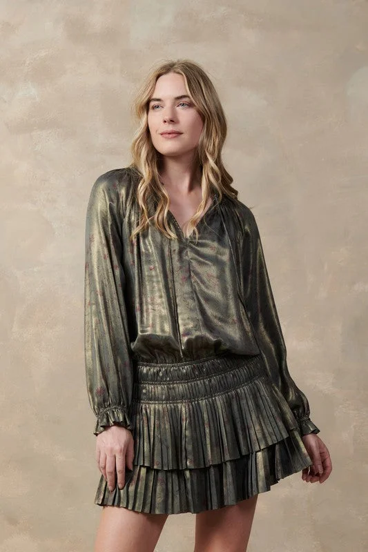 Discount Deals Roxy Metallic foil dress