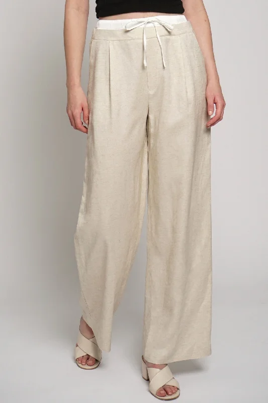Exclusive Access Boa Linen Pant I Natural