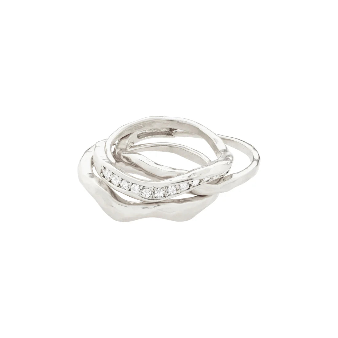 Final Clearance True Rings 3 in 1 Set I Silver Plated