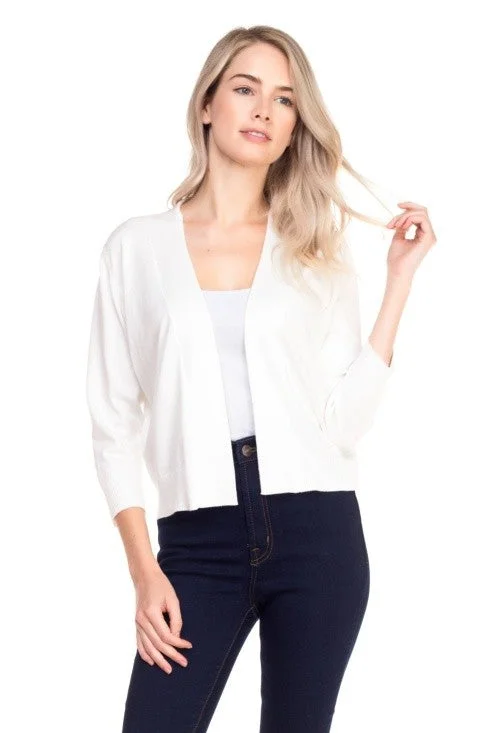 Overstock Essential Cardigan I White