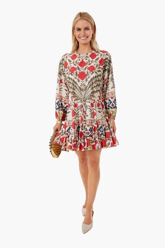 Exclusive Preview Garden of Dreams Red Multi Ella Dress