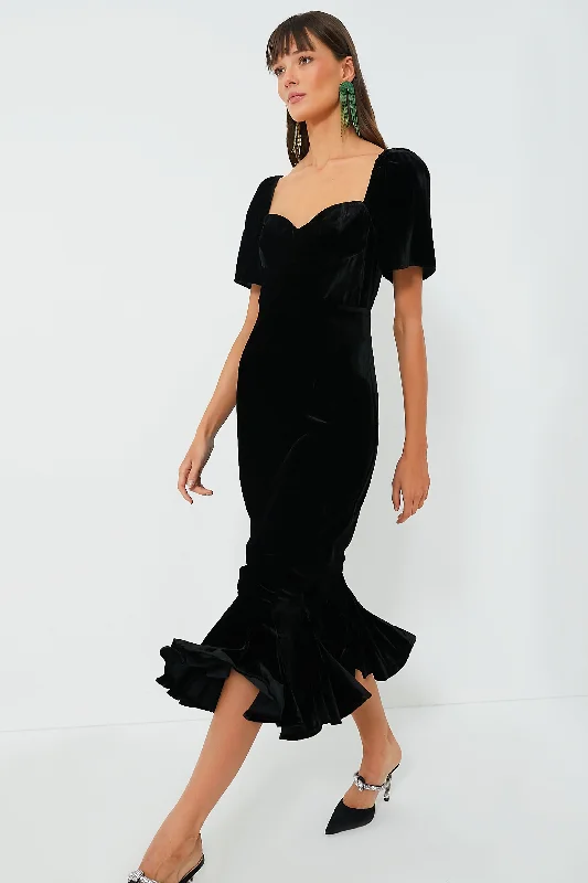 Reduced Prices Jet Black Ramona Dress
