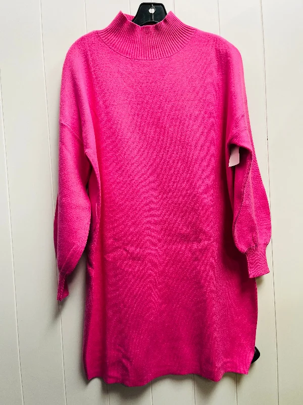 Limited Quantity Dress Sweater By Fate In Pink, Size: S