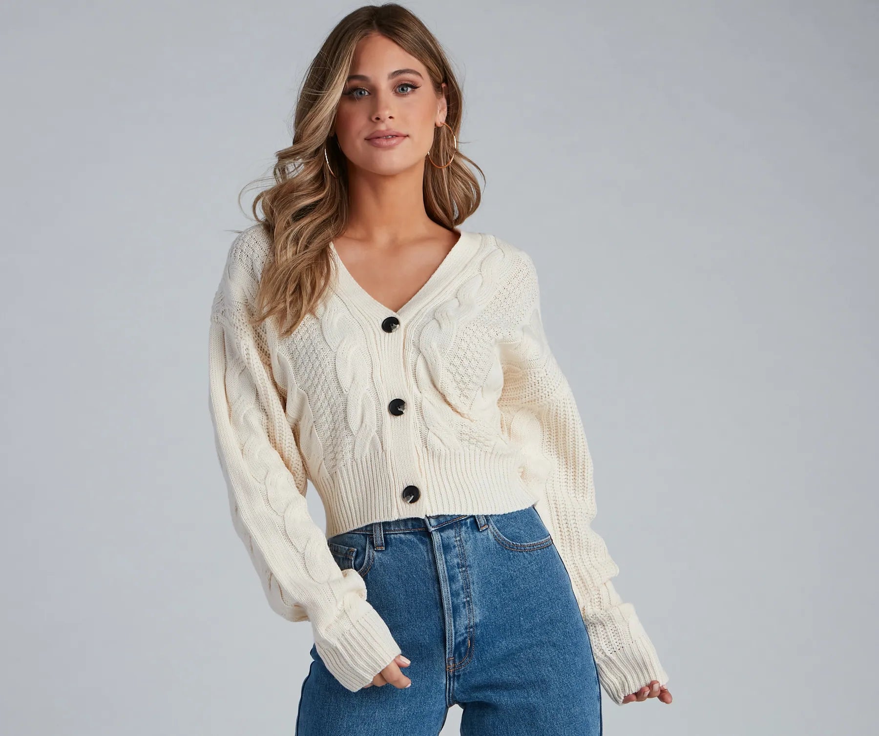 Unmissable Offer Cold Weather Cable Knit Cardigan