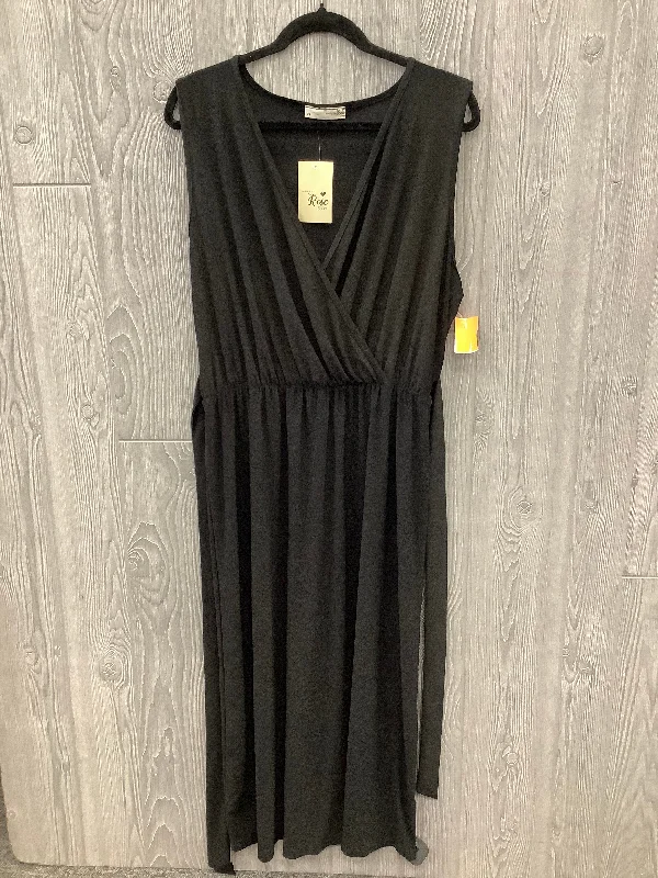 Daily Specials Dress Casual Maxi By Clothes Mentor In Black, Size: 2x