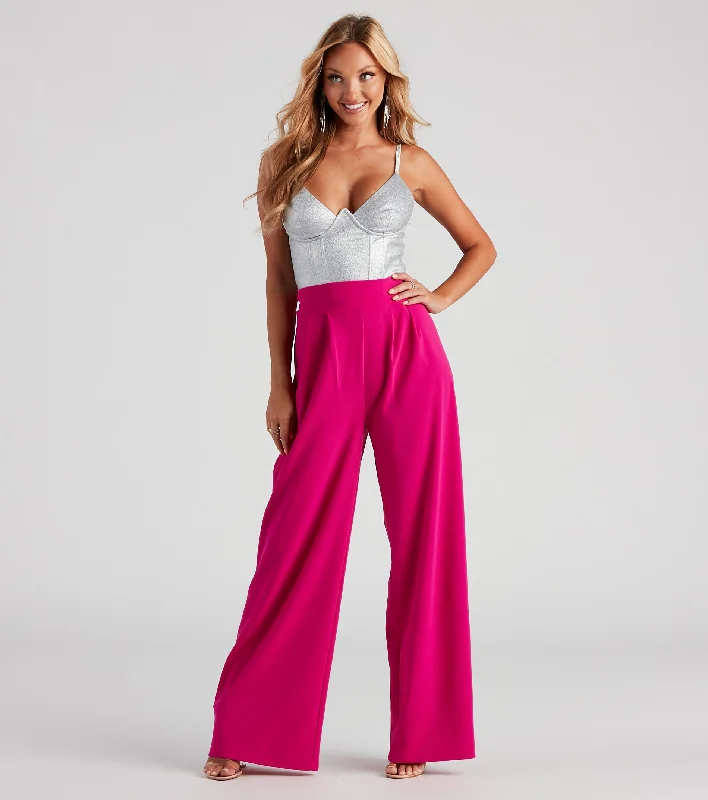 Massive Deals Chic Professional Wide-Leg Pants