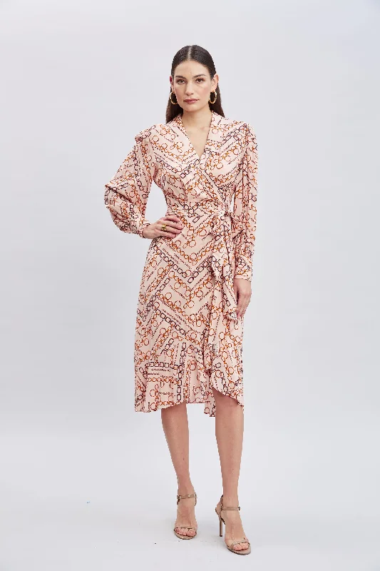 Crazy Deals Chain Wrap Dress