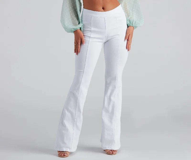 Must-Have Deals High Rise Flared Denim Jeggings