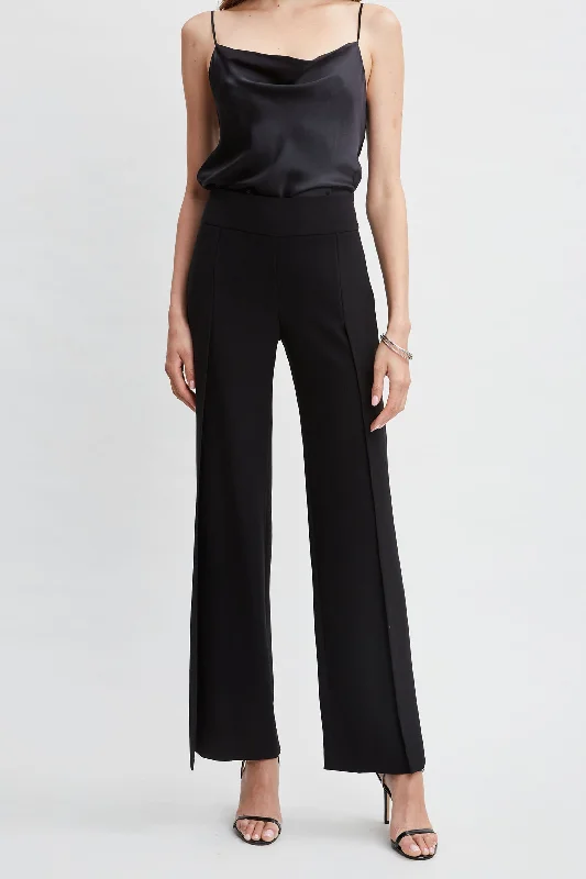 Super Savings Crepe Overlay Slit Pant
