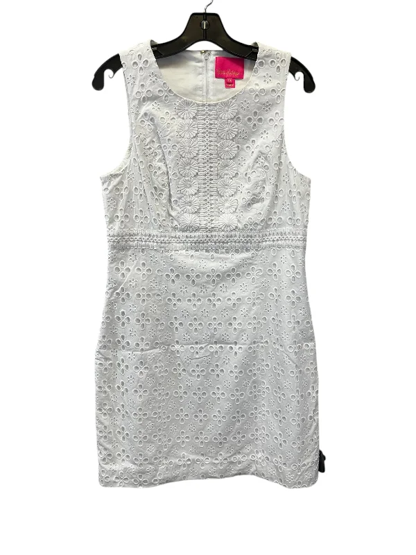 Closeout Dress Casual Midi By Lilly Pulitzer In White, Size: M