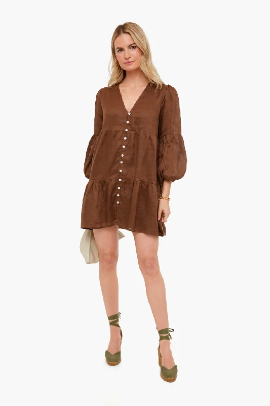 Limited Time Offer Chocolate Dija Mini Dress