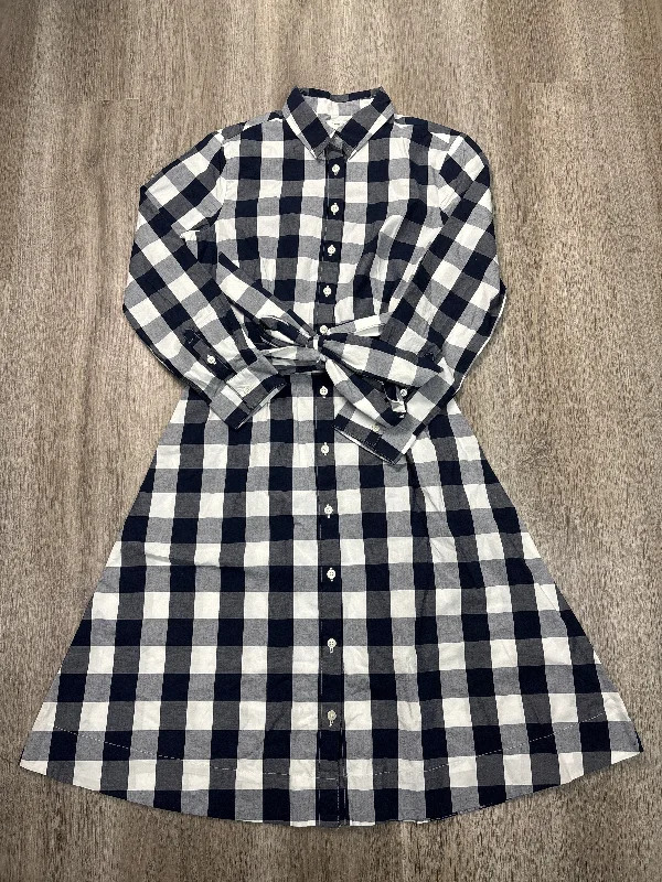 Limited Time Dress Casual Midi By J. Crew In Blue & White, Size: Xs