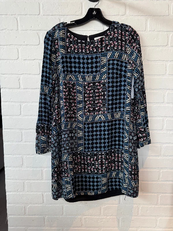 Deal of the Week Dress Work By Loft In Black & Blue, Size: S