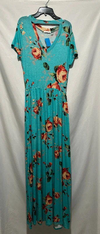 Special Discount Dress Casual Maxi By Clothes Mentor In Blue, Size: M