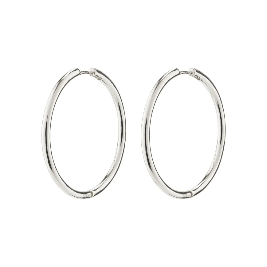 Price Cut Eanna Hoop Earrings I Silver Plated