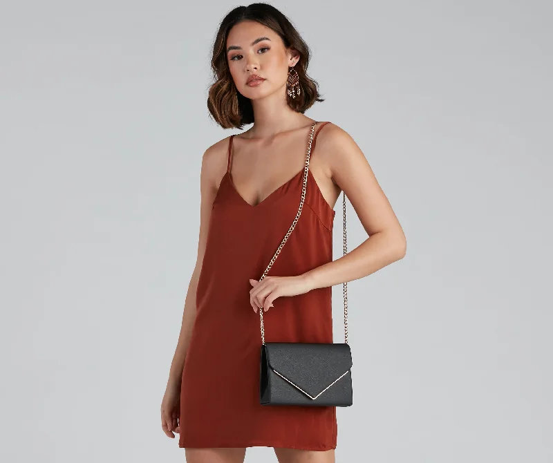 Sneak Peek Sale Class Act Saffiano Envelope Crossbody
