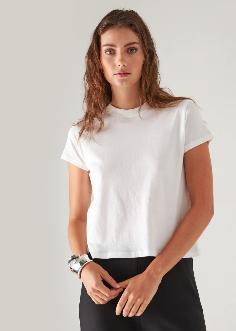 Take Advantage Organic Pima Cotton Baby Tee I White
