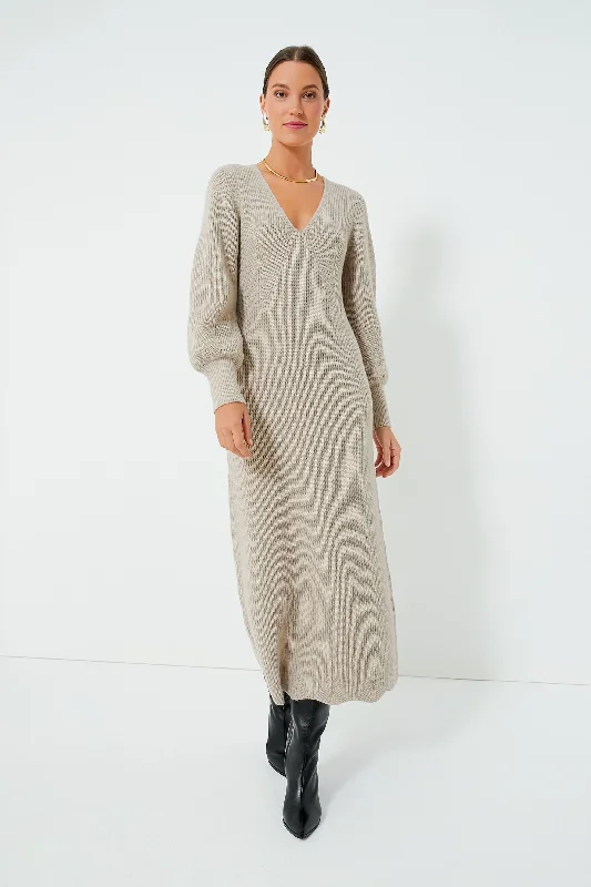 Super Sale Taupe Bellagio Knit Dress
