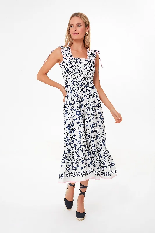 Deal Alert Indigo Daisy Bow Tie Midi Dress
