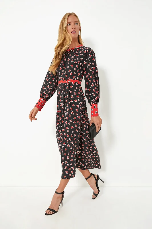 Discount Extravaganza Onyx Heart Casper Dress
