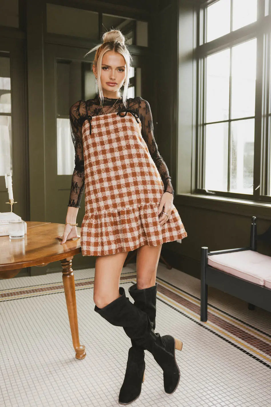 Steals and Deals Blair Checkered Dress