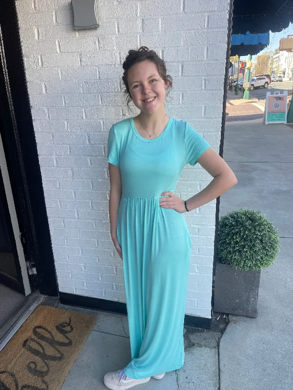 Today Only Teal Soft Maxi Dress