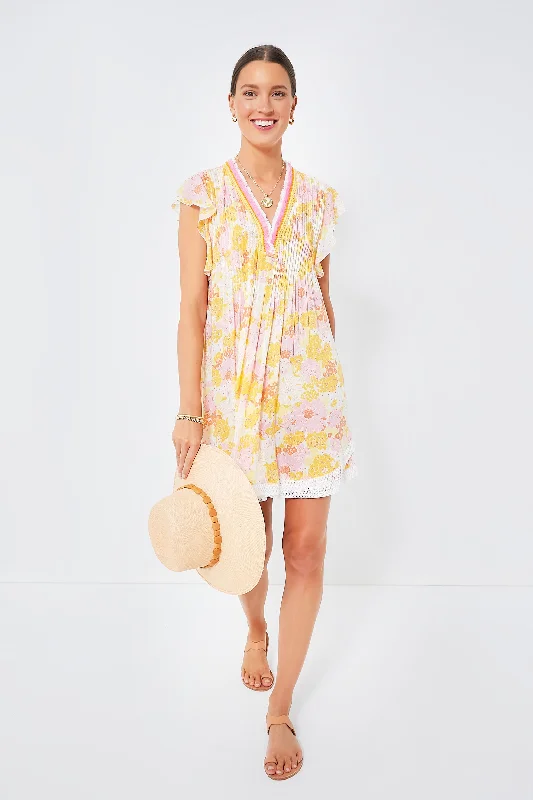 Exclusive Savings Yellow Flower Mix Sasha Mini Dress