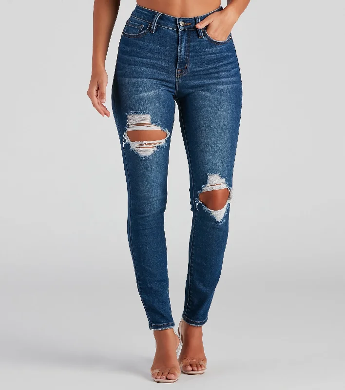 Deal Explosion Taylor High-Rise Skinny Ankle Jeans by Windsor Denim
