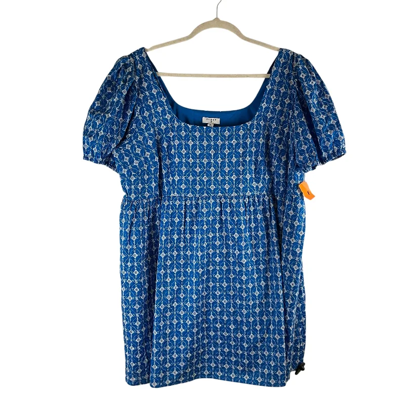 Special Price Dress Casual Midi By Rhode In Blue, Size: 3x
