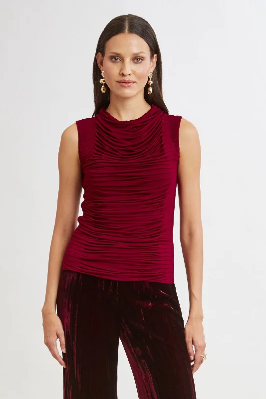 Online Specials Pleat Detail Matte Jersey Knit