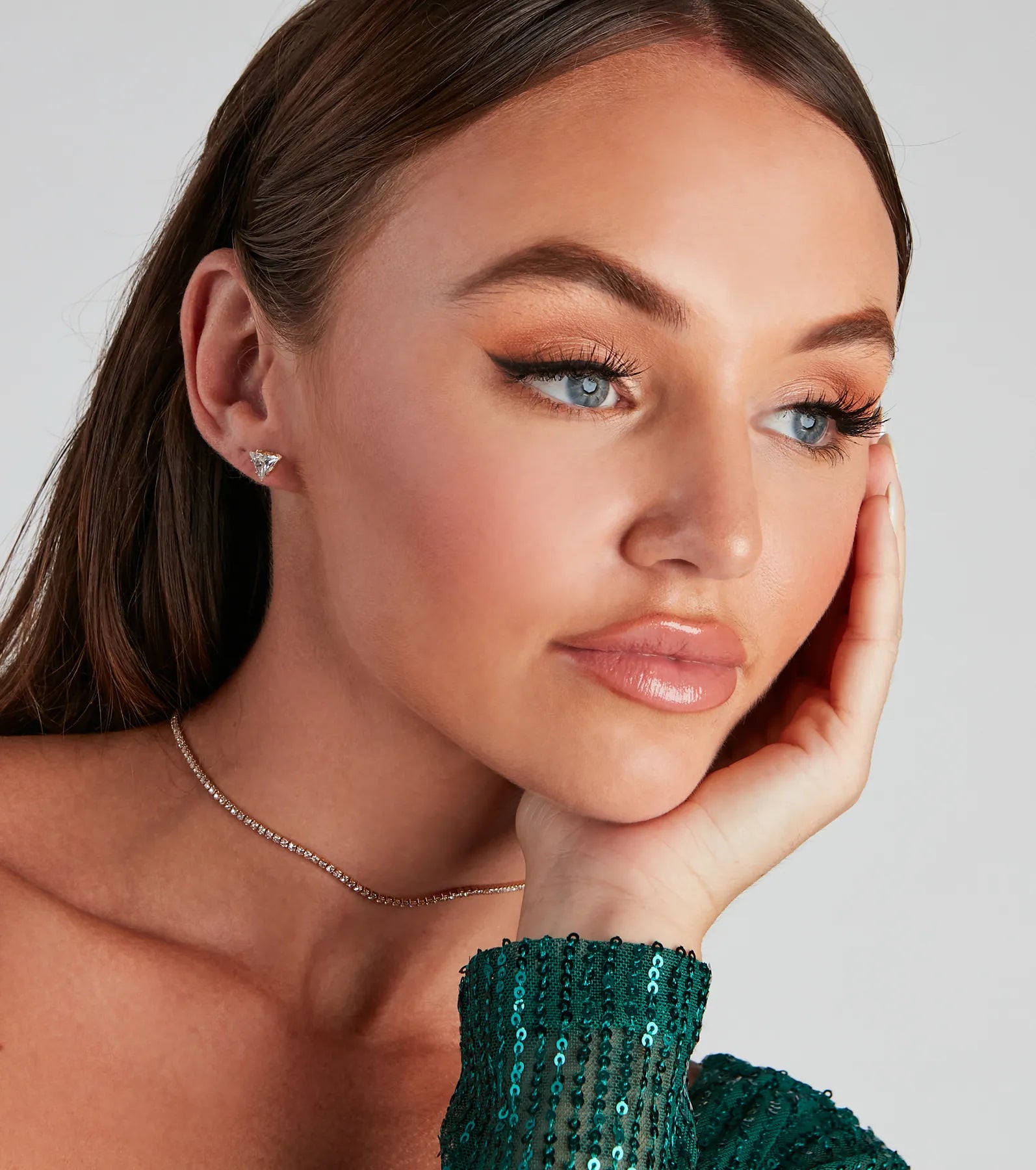 Major Savings Chic Five-Pack CZ Stud Earrings