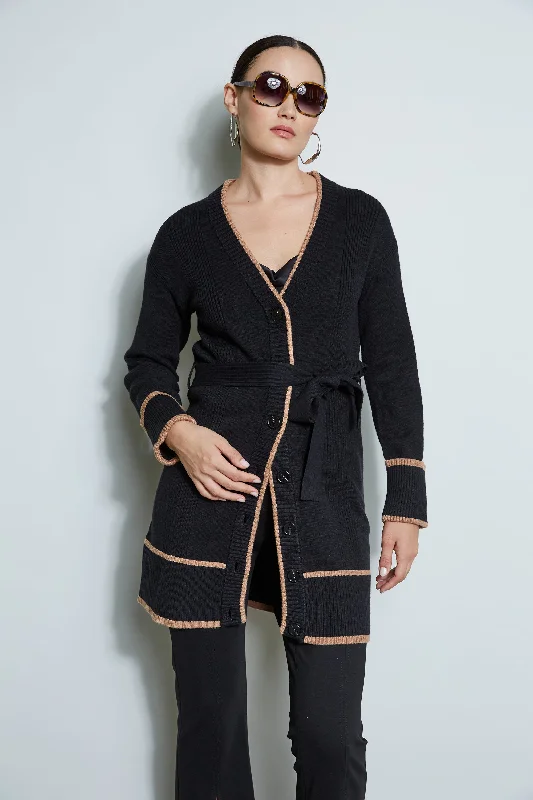 Referral Discount Contrast Cardigan