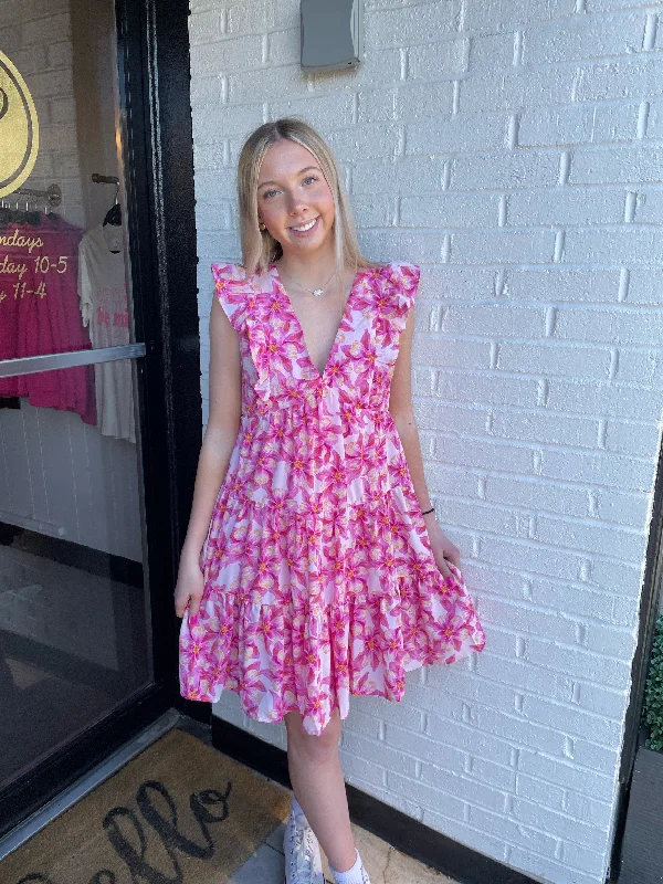 Fantastic Offers Pink Blossom Dress