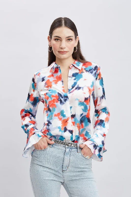 Deal Zone Silk Monet Garden Shirt