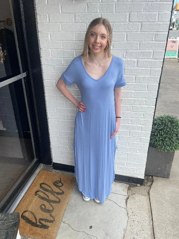 Super Savings Blue Beach Dress