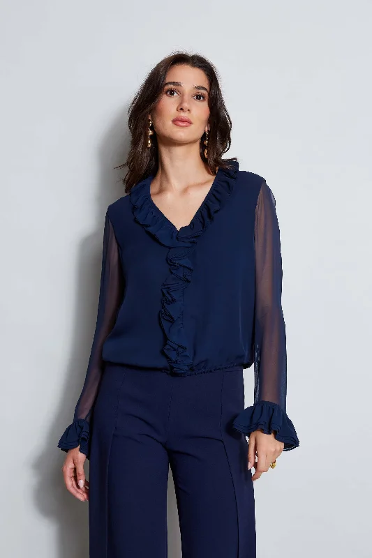 Today’s Deal Ruffle Silk Shirt