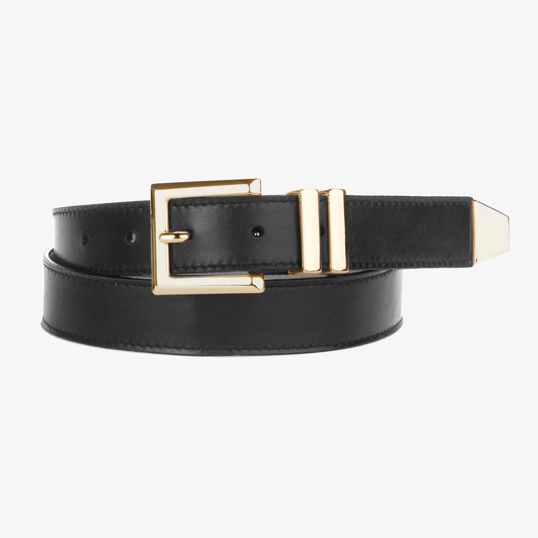 Lowest Price Mina Belt I Smooth Black and Gold