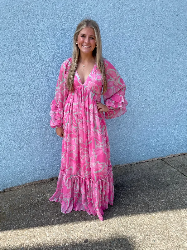 Limited Availability Pink Marble Dress