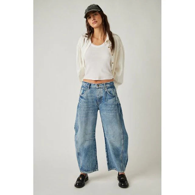 Lowest Prices Good Luck Mid-Rise Barrel Jean I Pre-Order
