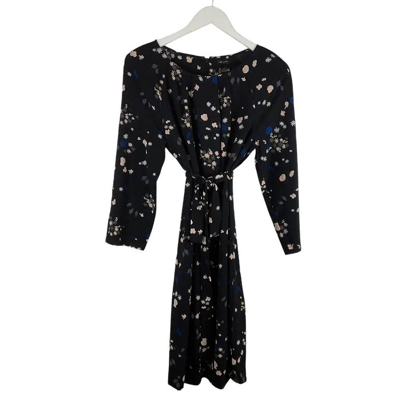 Take Advantage Dress Casual Midi By Ann Taylor In Blue, Size: L