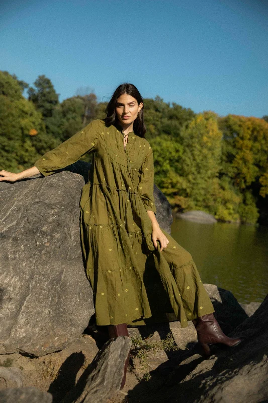 Closeout Casandra Dress Green