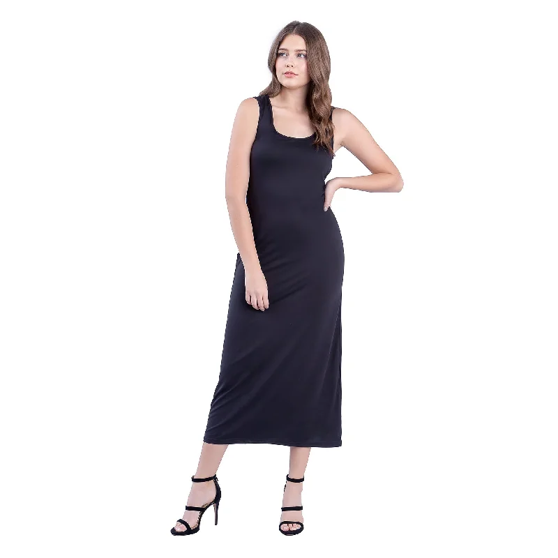 Take Advantage 24seven Comfort Apparel Scoop Neck Maxi Dress with Racerback Detail