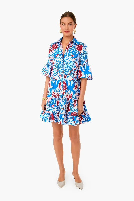 Fantastic Offers Blue Forest Choux Dress